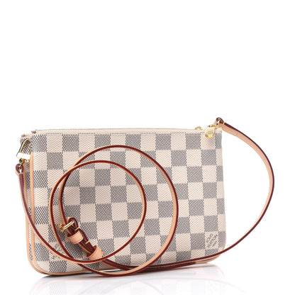 Louis Vuitton Damier Azur Double Zip Pochette 2 of 4