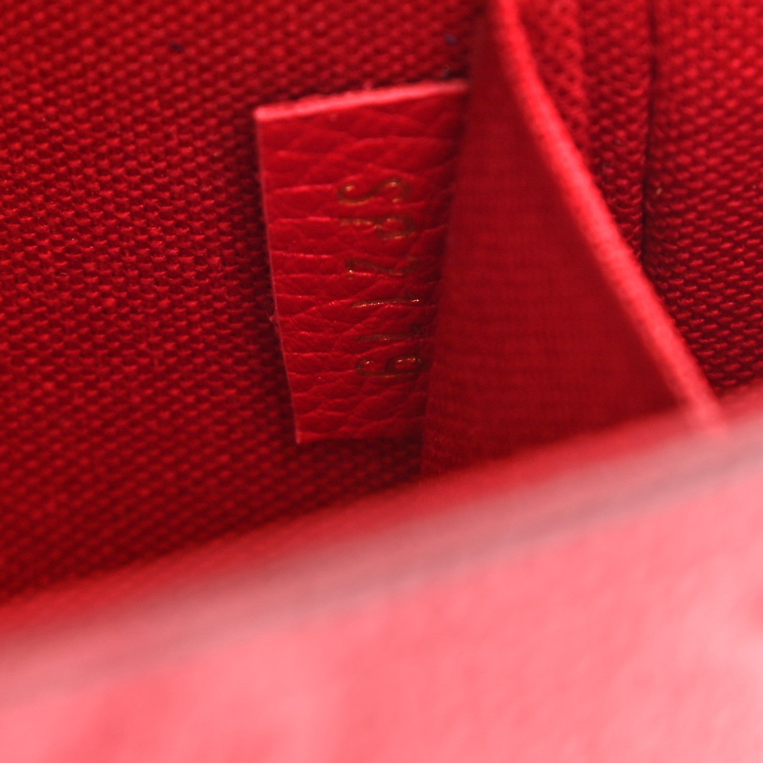 Louis Vuitton Empreinte Pochette Felicie Chain Wallet Scarlet 7 of 8