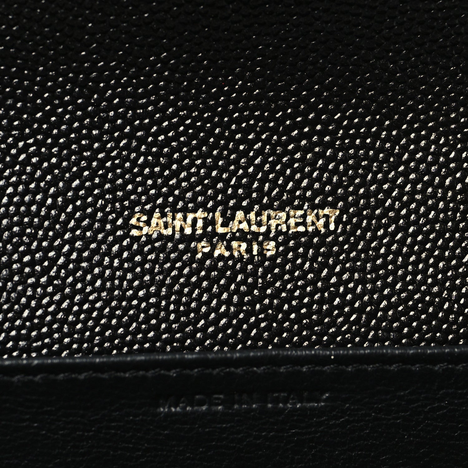 Saint Laurent Grain de Poudre Uptown Chain Wallet Black 7 of 11