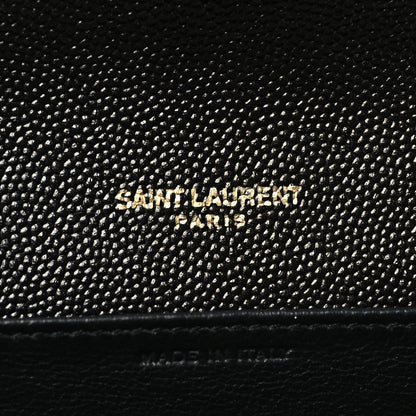 Saint Laurent Grain de Poudre Uptown Chain Wallet Black 7 of 11