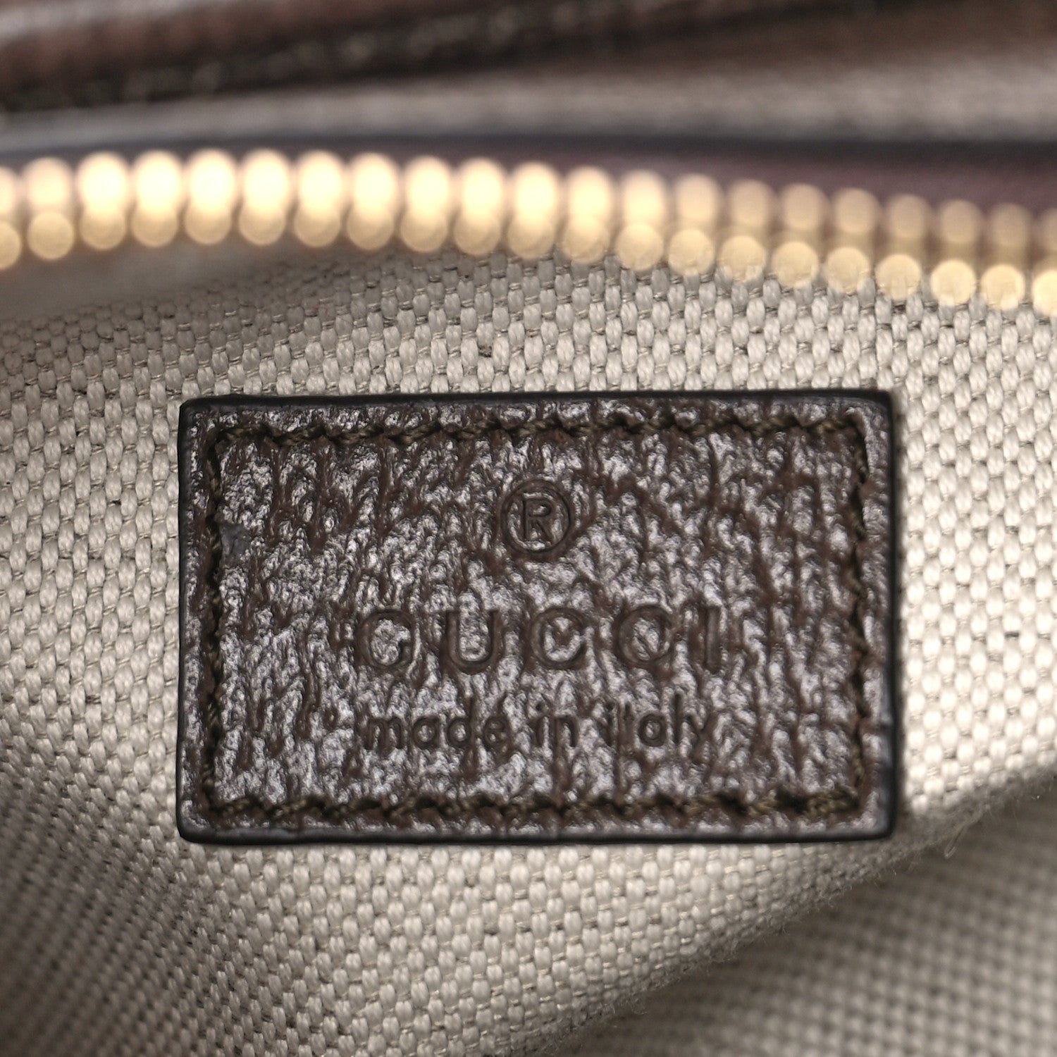 Gucci Monogram Jumbo GG Textured Dollar Calfskin Web Mini Crossbody Bag Camel Ebony New Acero 6 of 9