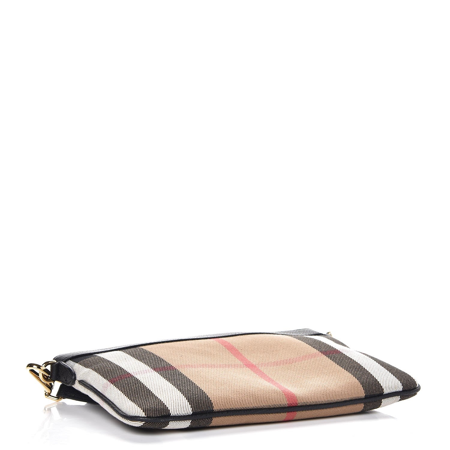 Burberry House Check Derby Peyton Crossbody Clutch Bag Black 4 of 8