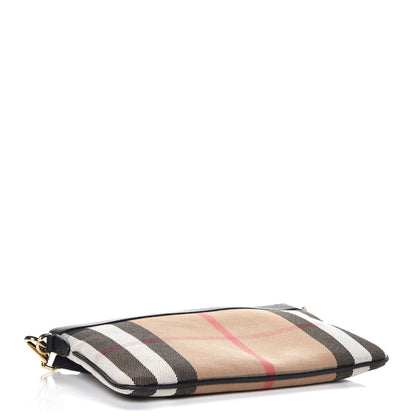 Burberry House Check Derby Peyton Crossbody Clutch Bag Black 4 of 8