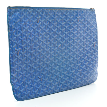 Goyard Goyardine Senat Pochette GM Sky Blue 3 of 10