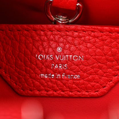 Louis Vuitton Taurillon Capucines PM Rubis 6 of 9