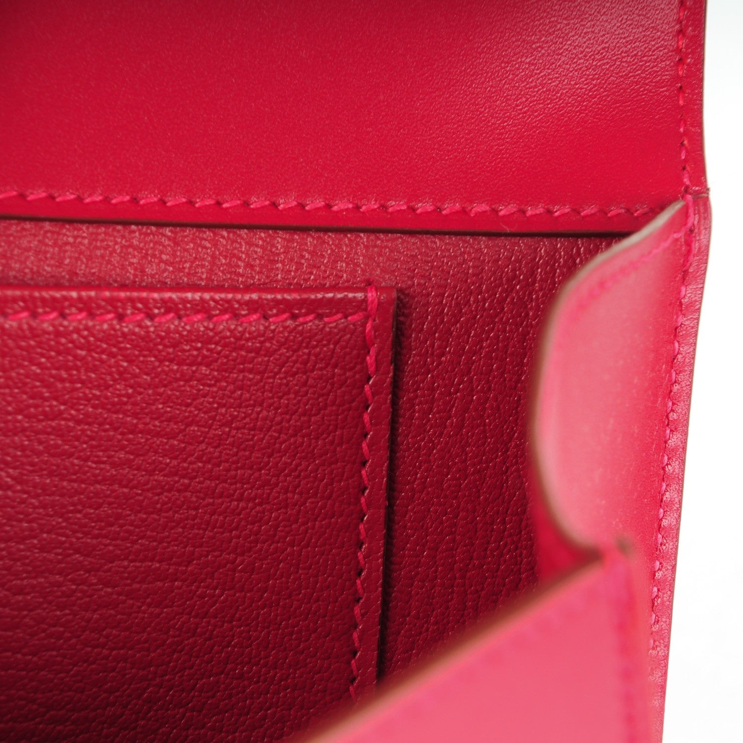 Hermes Tadelakt Medor 23 Clutch Rouge Vif 10 of 10