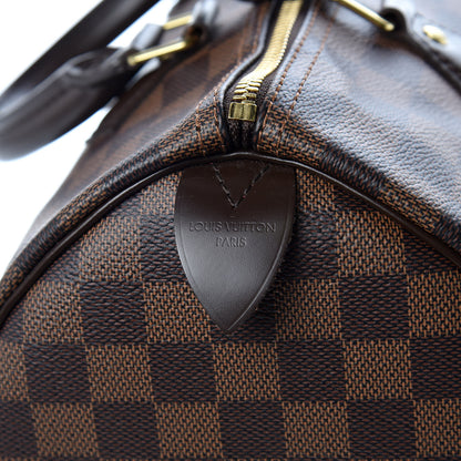 Louis Vuitton Damier Ebene Speedy 30 6 of 9