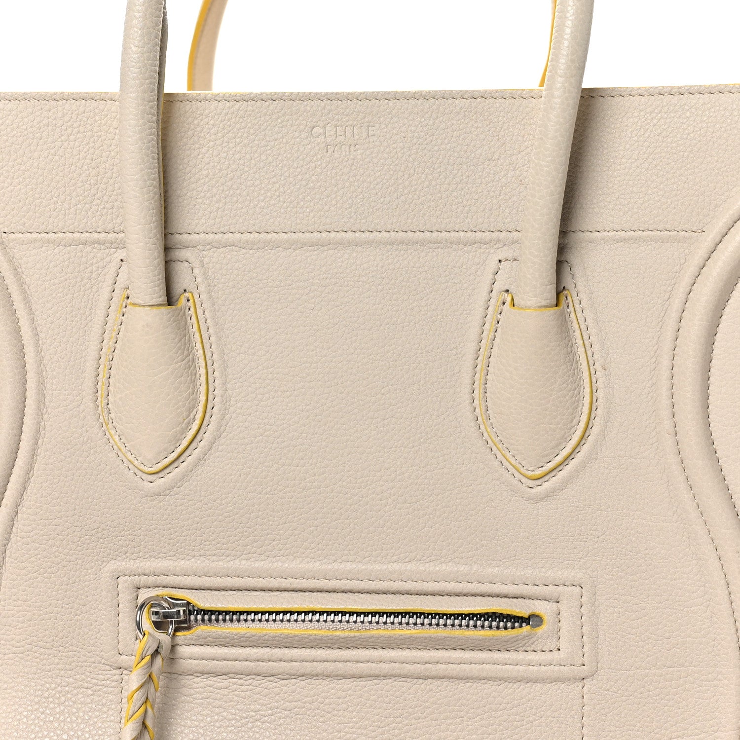 Celine Grained Calfskin Medium Phantom Luggage Powder 7 of 9