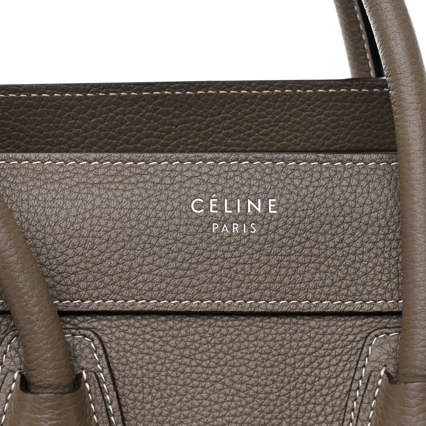 Drummed Calfskin Micro Luggage Souris