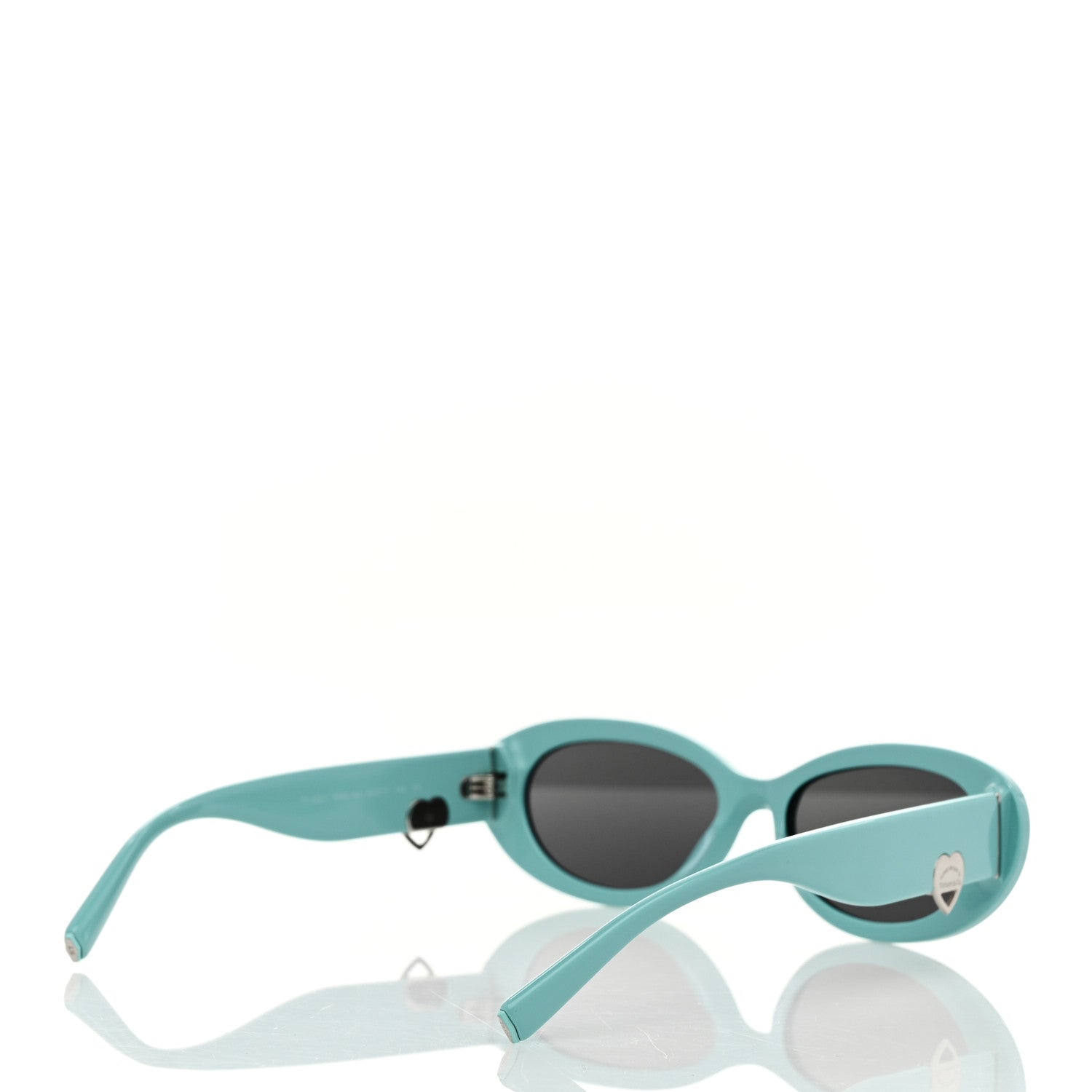 Tiffany Acetate Return to Tiffany Oval Sunglasses TF 4221 Tiffany Blue Dark Gray 4 of 8