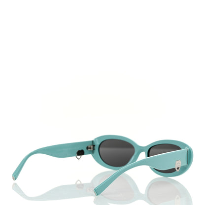 Tiffany Acetate Return to Tiffany Oval Sunglasses TF 4221 Tiffany Blue Dark Gray 4 of 8