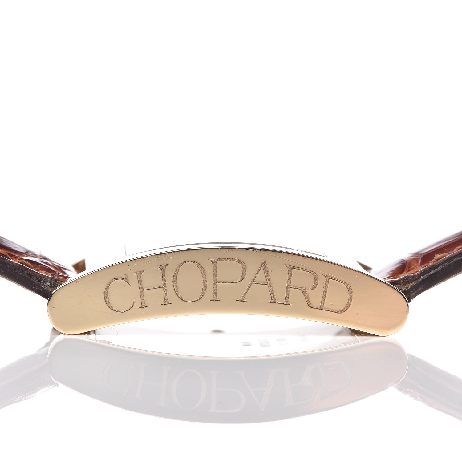 Chopard 18K Yellow Gold Alligator Mother of Pearl 28mm Your Hour Quartz Watch 9 of 11