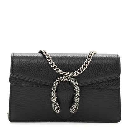 Gucci Calfskin Super Mini Dionysus Shoulder Bag Black 1 of 7