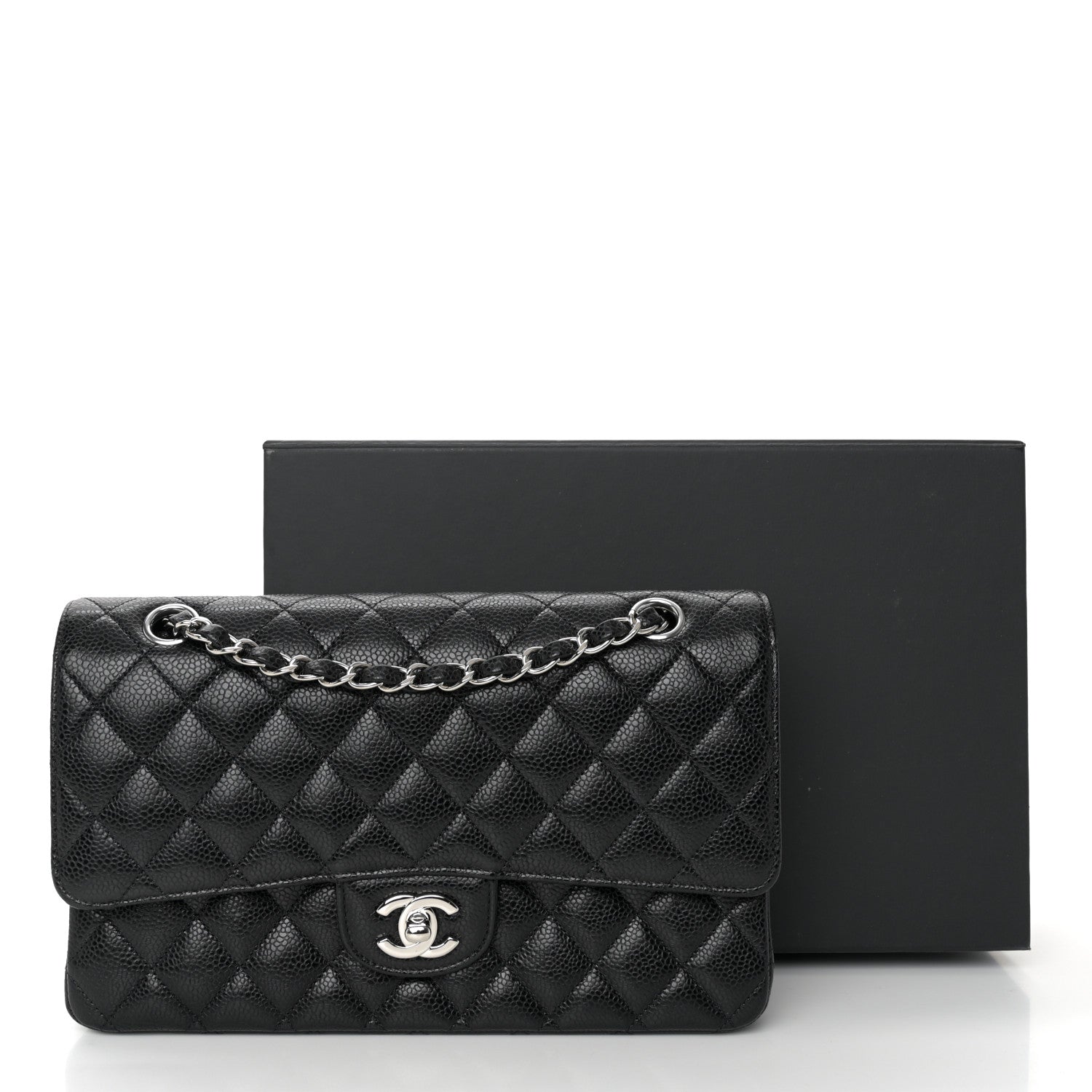 Chanel Caviar Quilted Medium Double Flap Black 11 of 11