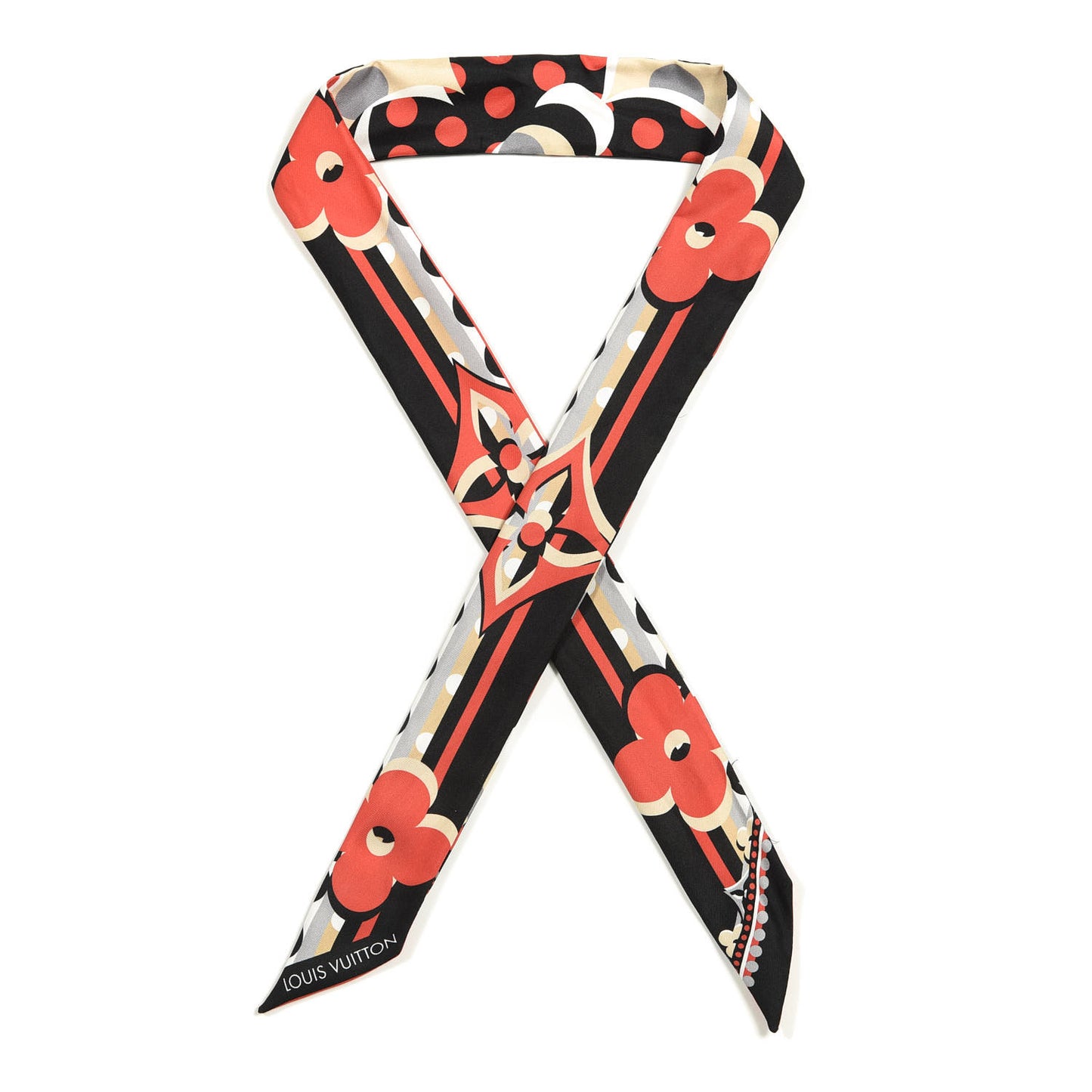 Silk Pop Monogram BB Bandeau Red