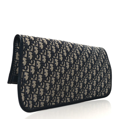Christian Dior Oblique Fold Over Clutch Blue 4 of 11