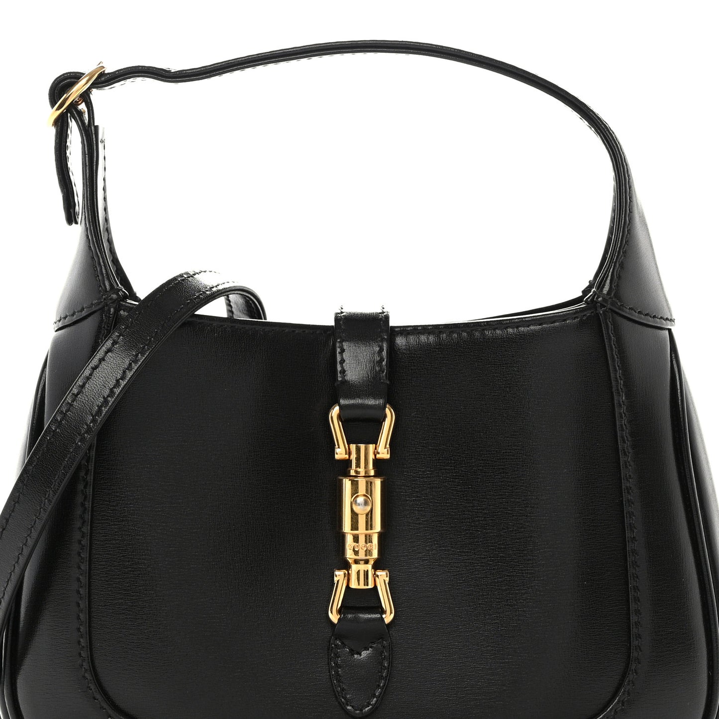 Boarded Dyana Lux Calfskin Mini Jackie 1961 Hobo Black