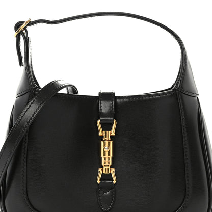 Gucci Boarded Dyana Lux Calfskin Mini Jackie 1961 Hobo Black 8 of 11