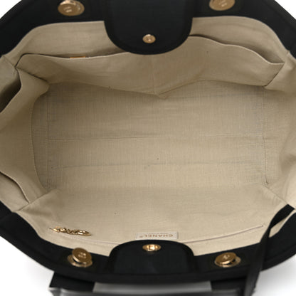 Chanel Mixed Fibers Medium Deauville Black 6 of 12