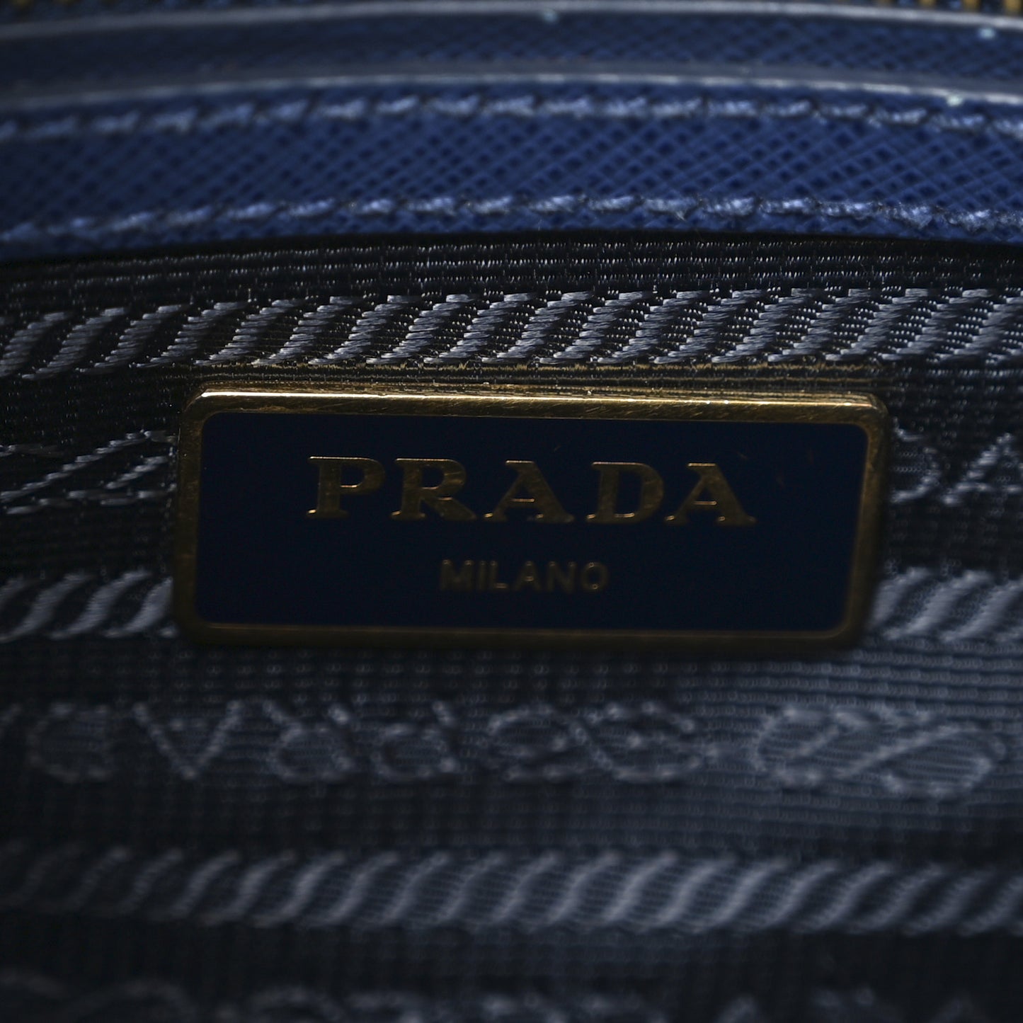 Saffiano Lux Mini Galleria Double Zip Tote Bluette