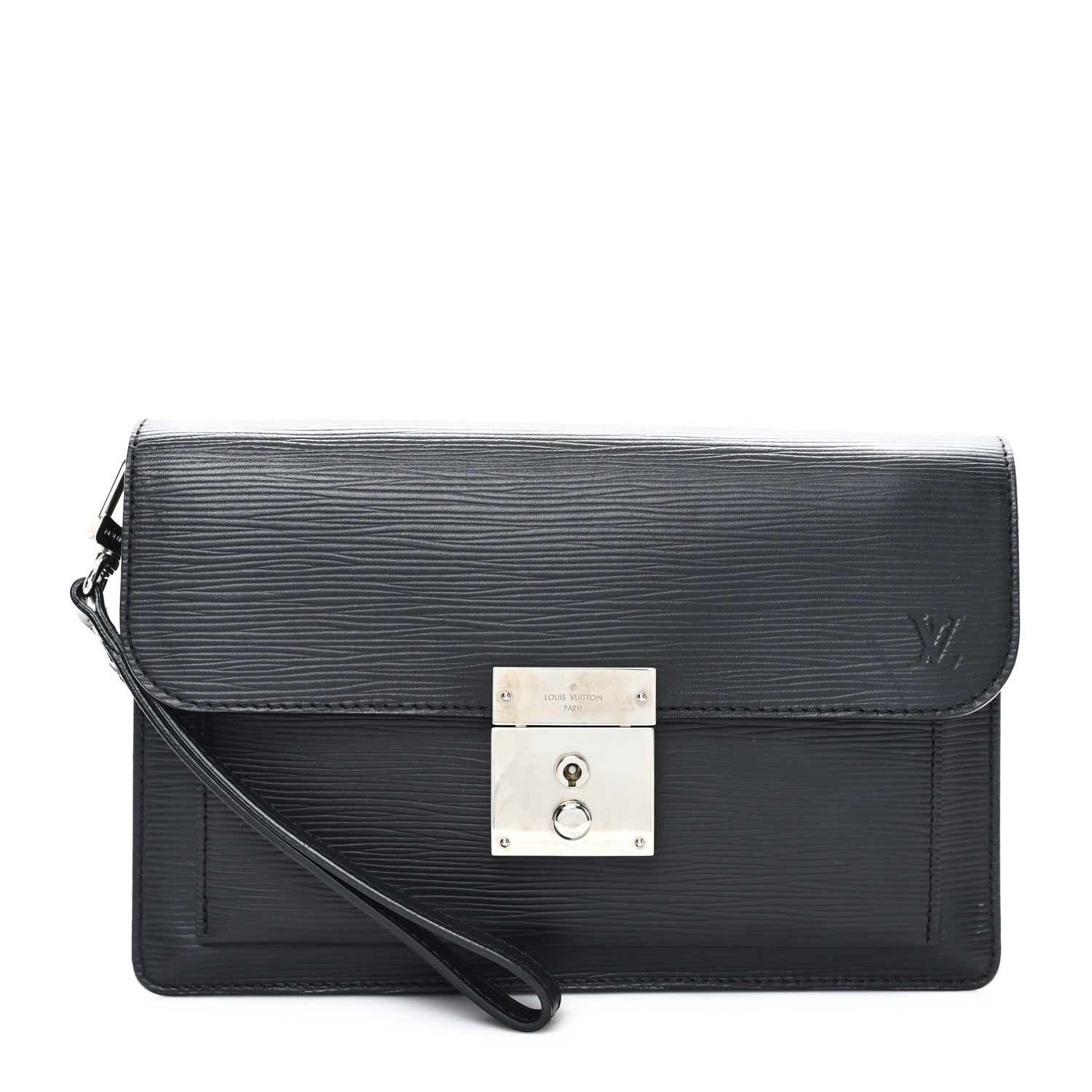 Louis Vuitton Epi Pochette Sellier Dragonne Clutch Black 1 of 8