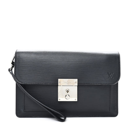 Louis Vuitton Epi Pochette Sellier Dragonne Clutch Black 1 of 8