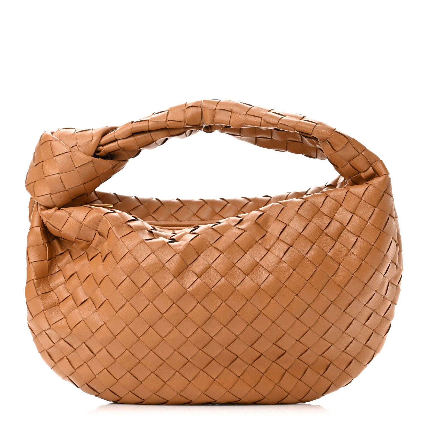 Bottega Veneta Nappa Intrecciato Teen Jodie Hobo Caramel 1 of 8