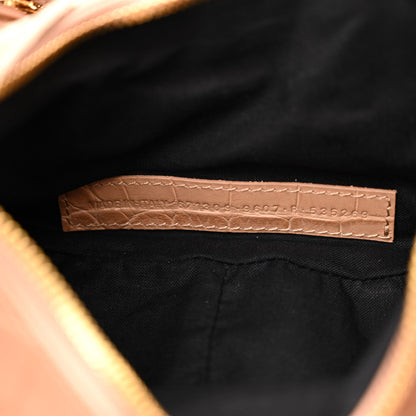 Balenciaga Extra Supple Calfskin Crocodile Embossed Le Cagole Shoulder Bag XS Nude Beige 7 of 10