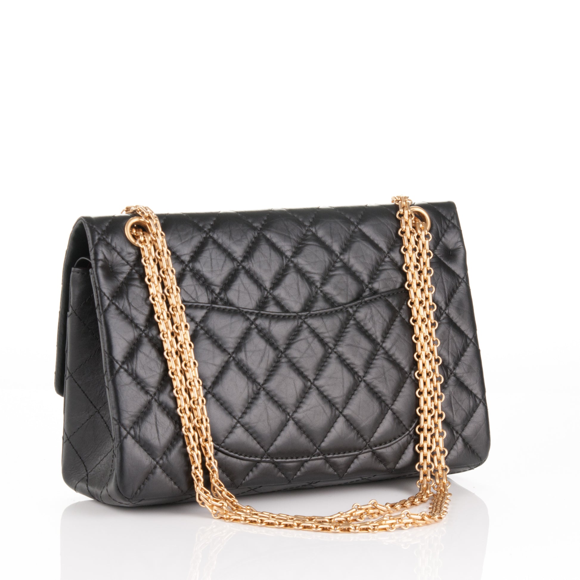Chanel Aged Calfskin Quilted 2.55 Reissue 226 Flap Black 4 of 8