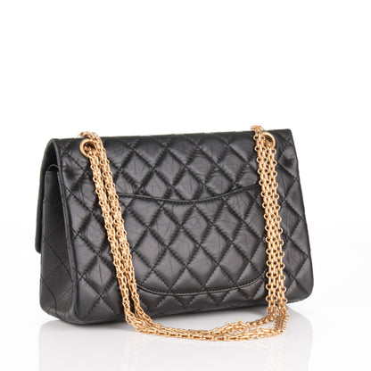 Chanel Aged Calfskin Quilted 2.55 Reissue 226 Flap Black 4 of 8
