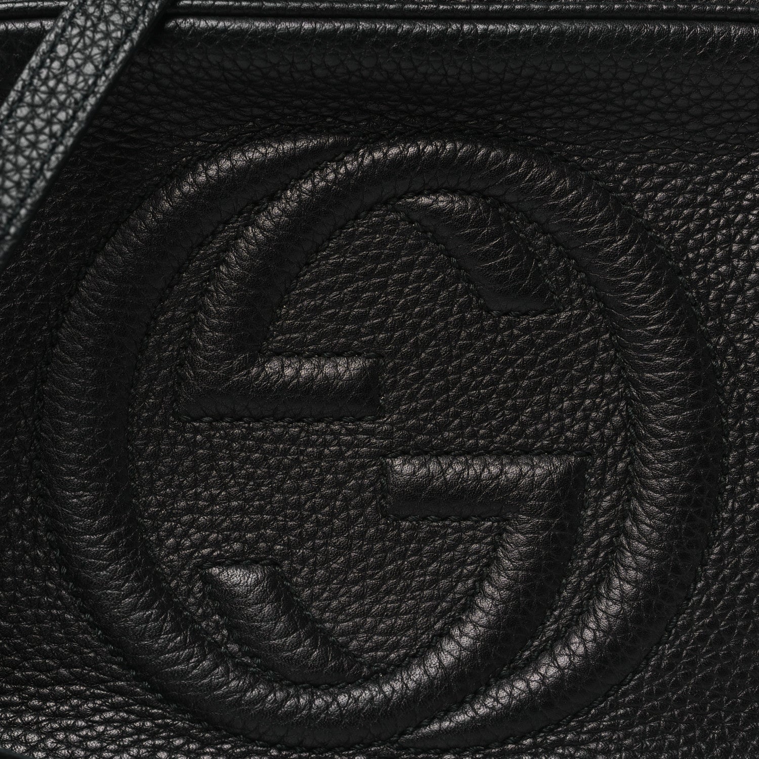 Gucci Pebbled Calfskin Small Soho Disco Bag Black 8 of 11