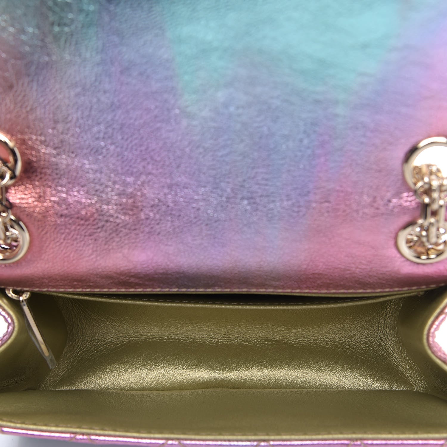 Chanel Metallic Goatskin Quilted Mini 2.55 Reissue Flap Multicolor 5 of 10