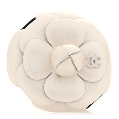 Chanel Metallic Lambskin Camellia Brooch Beige 1 of 4