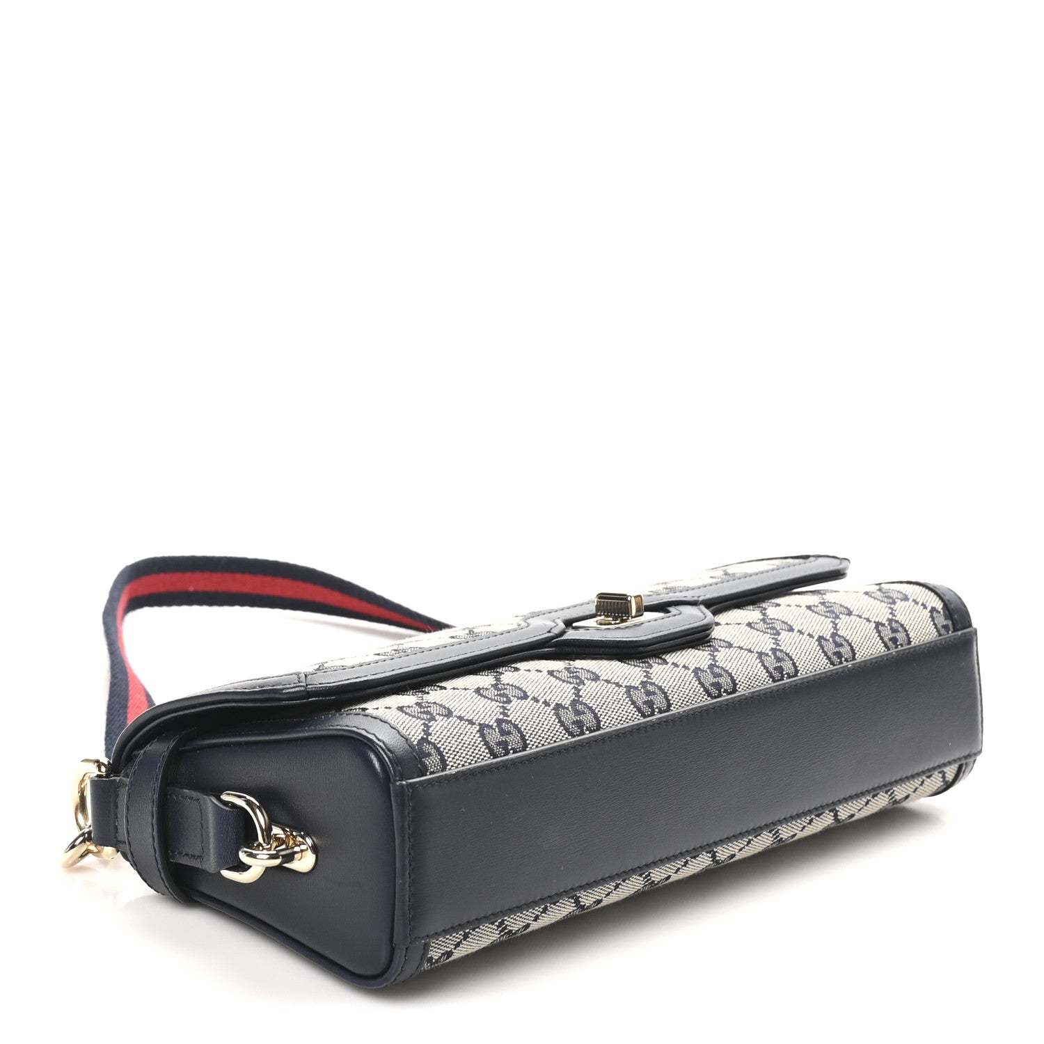 Gucci GG Monogram Small Luce Shoulder Bag Beige Blue 4 of 10