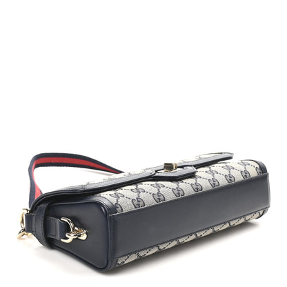 Gucci GG Monogram Small Luce Shoulder Bag Beige Blue 4 of 10