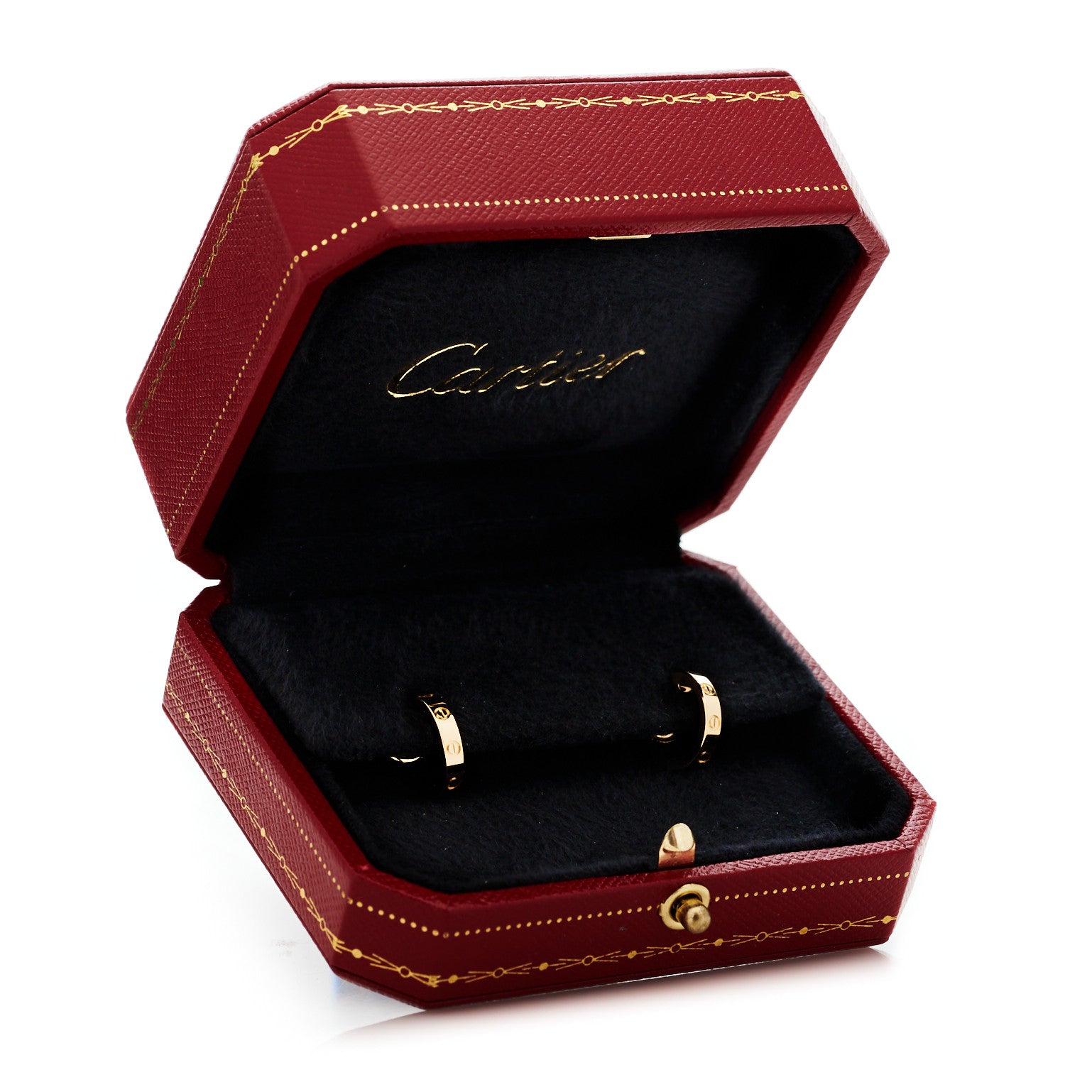 Cartier 18K Yellow Gold Small LOVE Hoop Earrings 7 of 7