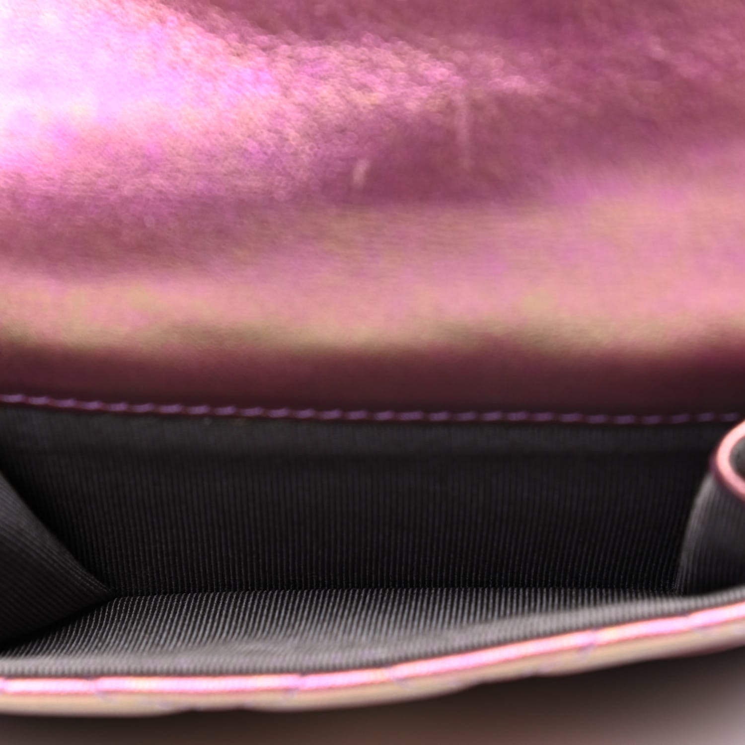 Chanel Iridescent Lambskin Small Quilted Flap Wallet Purple 5 of 5