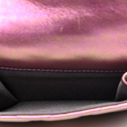 Chanel Iridescent Lambskin Small Quilted Flap Wallet Purple 5 of 5