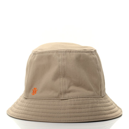 Hermes Gabardine Cotton Calvi Bucket Hat 56 Beige Toast 3 of 9