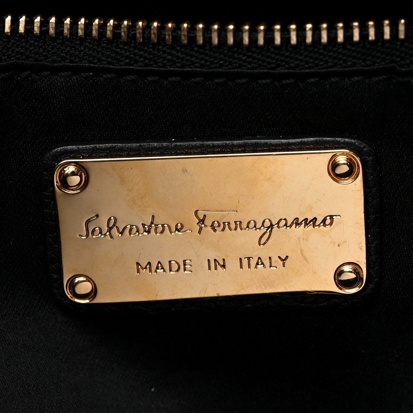 Grained Calfskin Bitter Pocket Tote Black