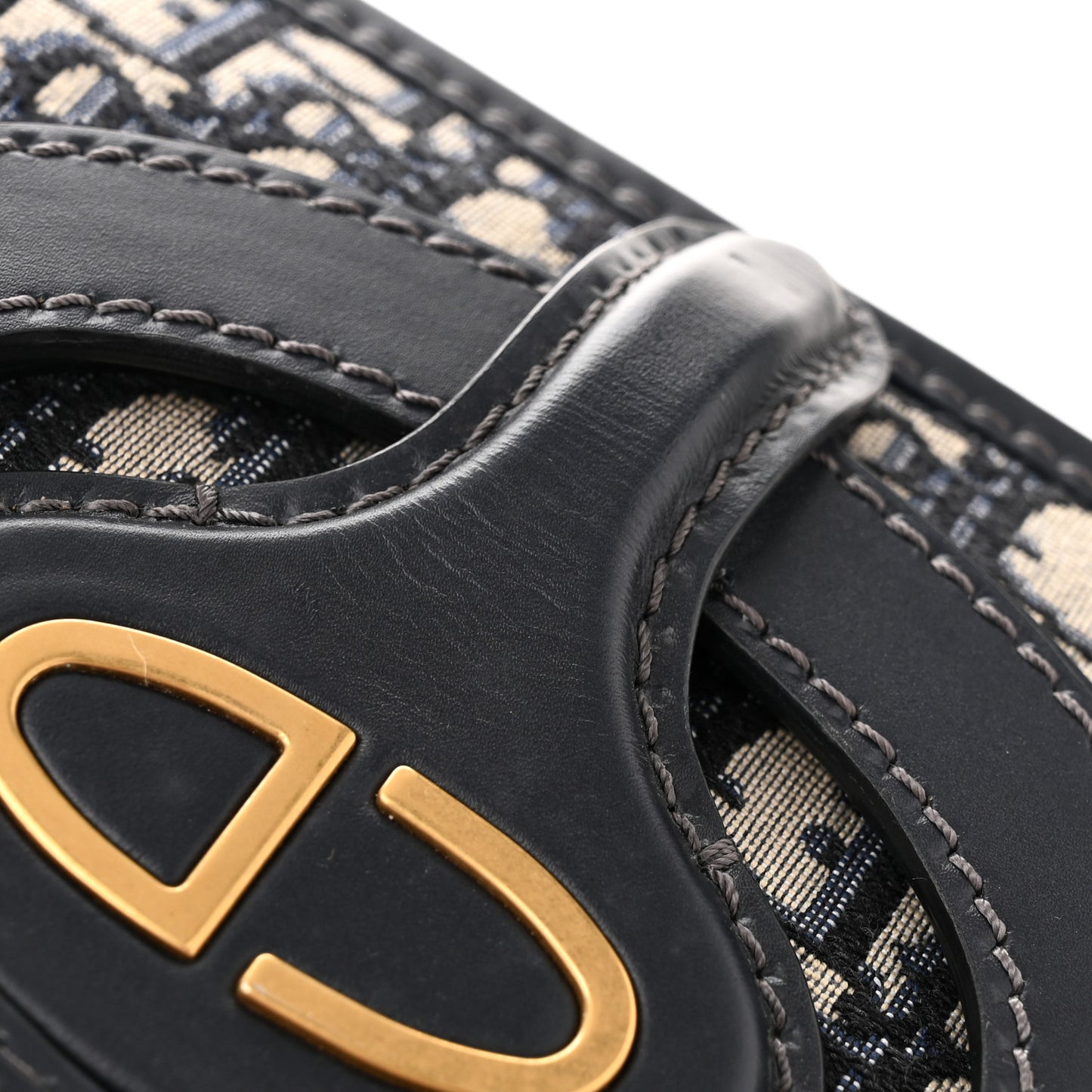 Oblique Fold Over Clutch Blue