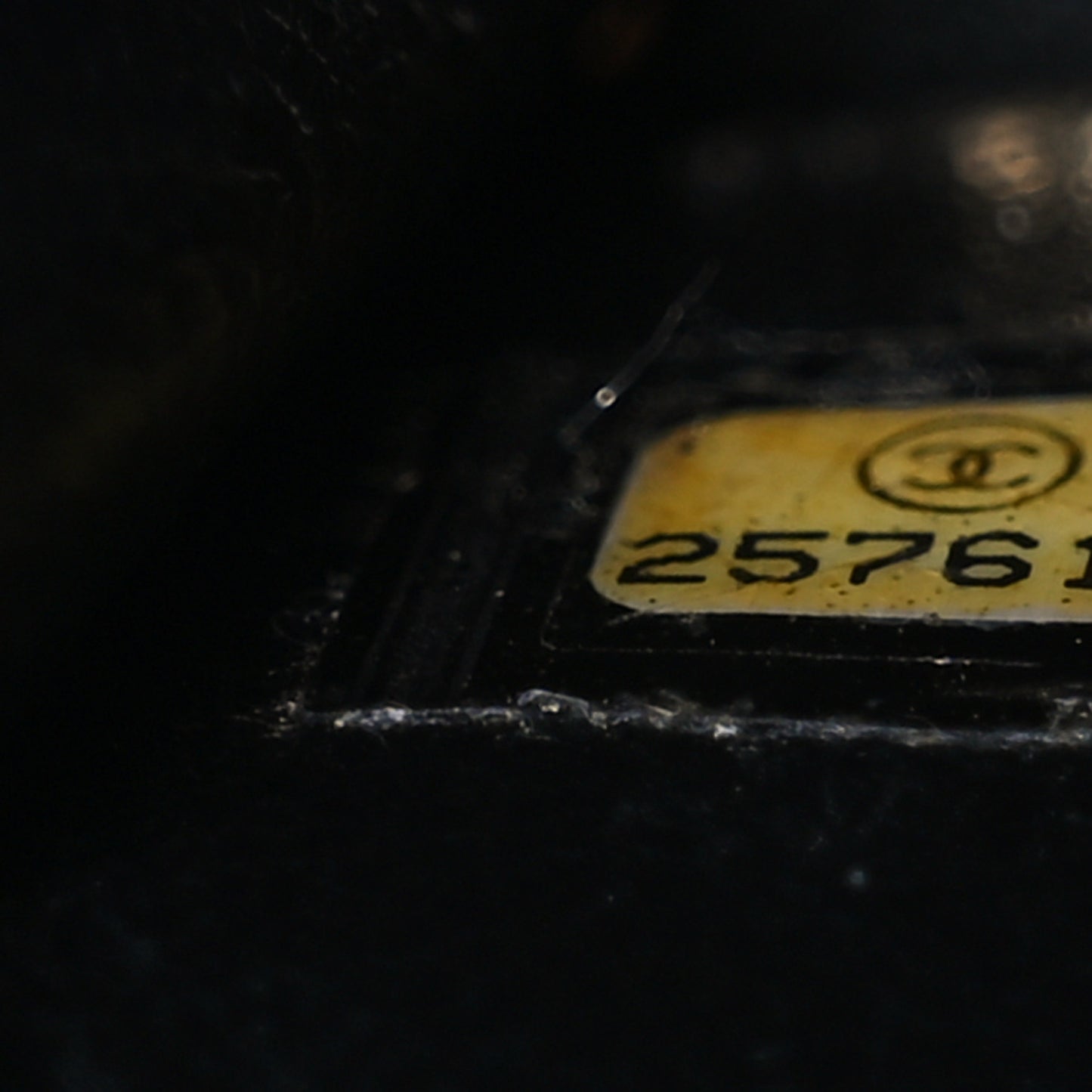 Caviar Quilted Small CC Filigree Vanity Case Black