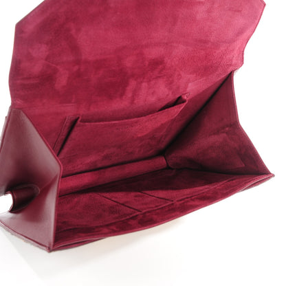 Alexander McQueen Pony Hair Leopard Print Clutch Bordeaux 6 of 6