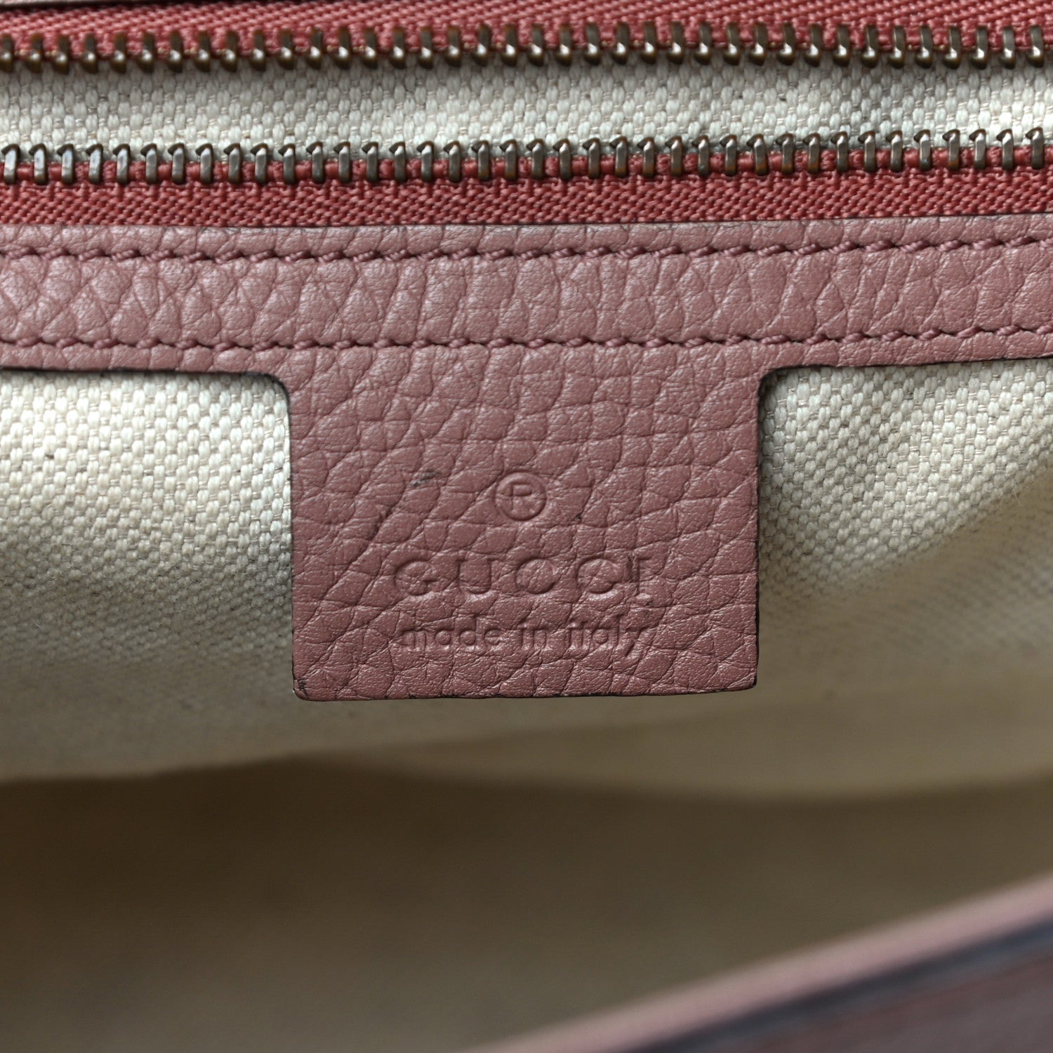 Gucci Calfskin Small GG Marmont Top Handle Bag Rosy Phard 6 of 12