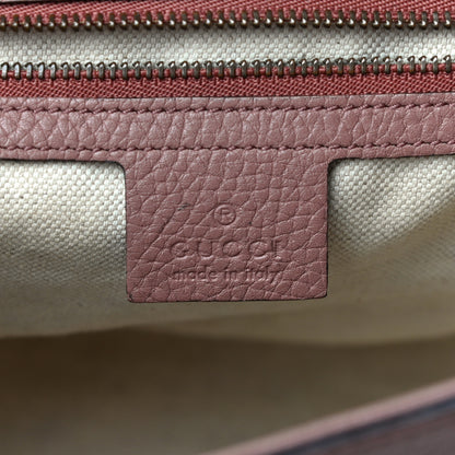 Gucci Calfskin Small GG Marmont Top Handle Bag Rosy Phard 6 of 12