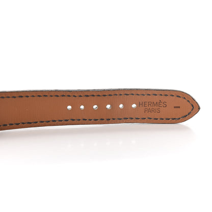 Hermes Lizard 16mm Watch Strap Graphite 3 of 7