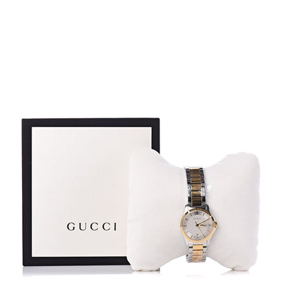 Gucci Stainless Steel 28mm G-Timeless Two Tone Quartz Watch 7 of 7