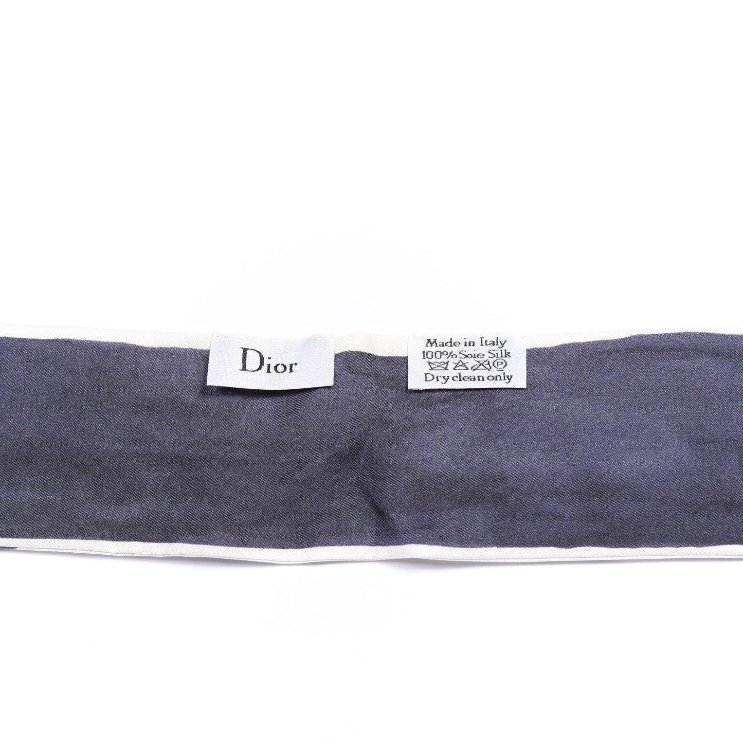 Silk ABCDior R Mitzah Scarf Dark Blue