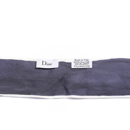 Christian Dior Silk ABCDior R Mitzah Scarf Dark Blue 3 of 4