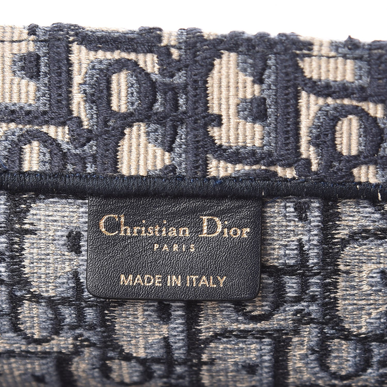 Christian Dior Oblique Book Tote Blue Multicolor 6 of 9